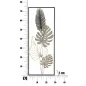 Panel ze stali PALM -A- 28,5x3x74 cm